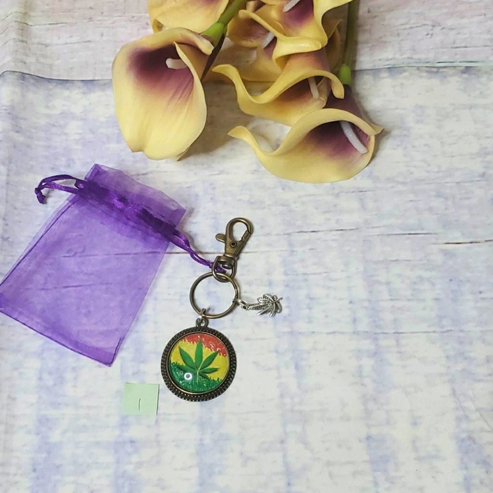 Handmade Leaf Keychain